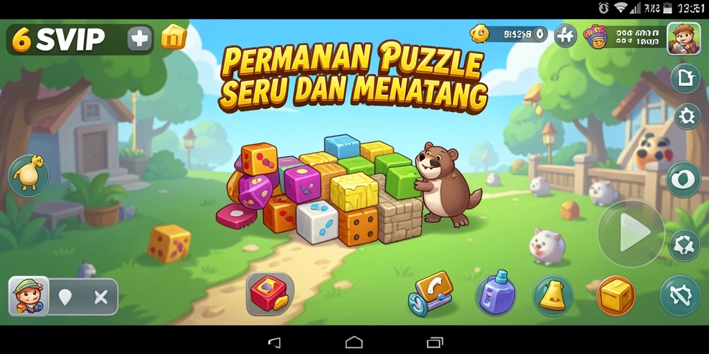 Tampilan gameplay 6SVIP dengan tantangan puzzle menarik.