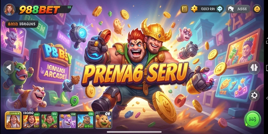 Screenshot utama <strong>988BET</strong> menunjukkan gameplay Arcade yang mendebarkan.