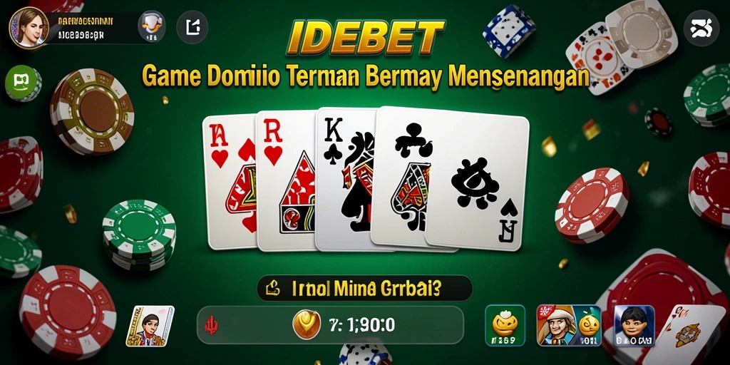 Screenshot gameplay IDEBET yang menunjukkan serunya permainan Domino.