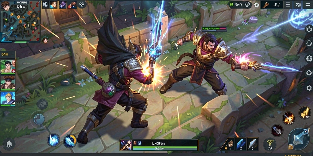 Gameplay seru LKOPEN di dunia MOBA dengan intensitas tinggi.