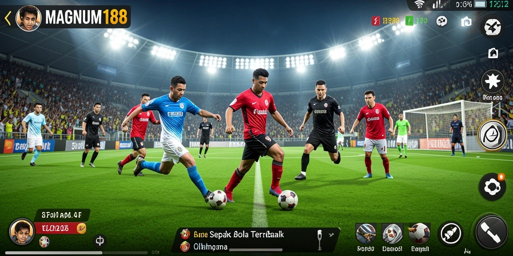 Tampilan gameplay <strong>MAGNUM188</strong> yang menegangkan dan memukau di lapangan sepak bola.