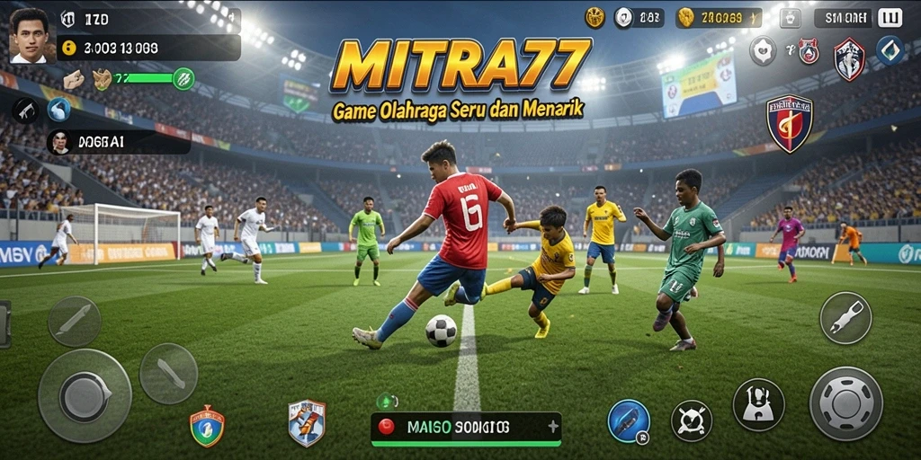 Gameplay seru dengan aksi olahraga yang mendebarkan.