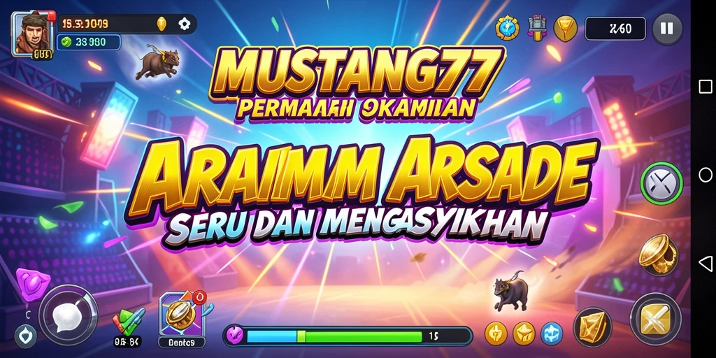 Tampilan gameplay seru di MUSTANG77, penuh aksi dan tantangan.