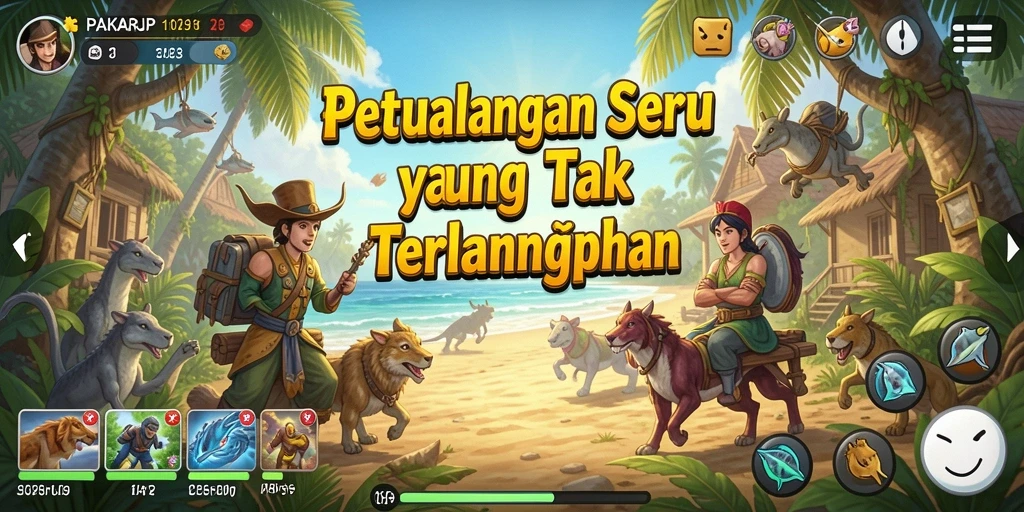 Tangkapan layar menampilkan gameplay seru PAKARJP dalam petualangan yang mendebarkan.