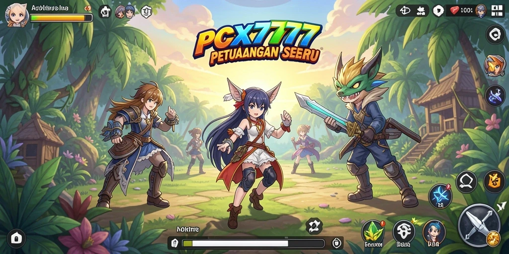 Tampilan gameplay PCX777 yang menakjubkan dan penuh aksi.