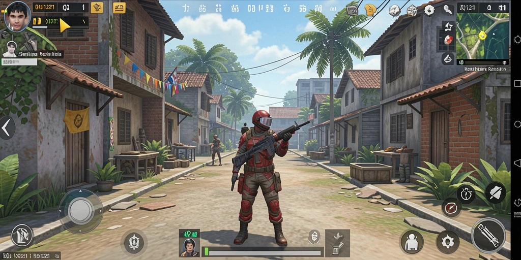 Screenshot utama QQ1221 menampilkan gameplay simulasi yang menarik.