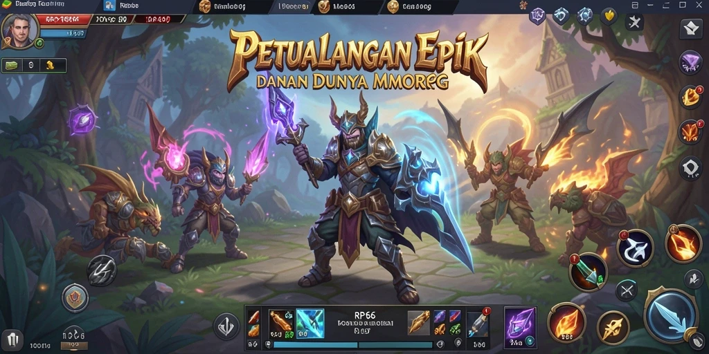 Tampilan gameplay RP66 yang mendebarkan dalam dunia MMORPG.