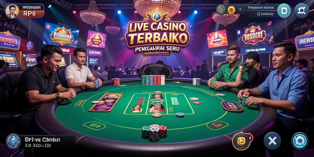 Tampilan gameplay RP8 yang menarik dalam Live Casino.