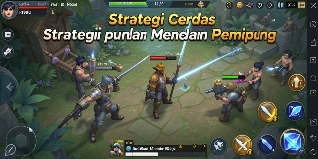 Tangkapan layar menarik dari gameplay strategi di RVIP2.